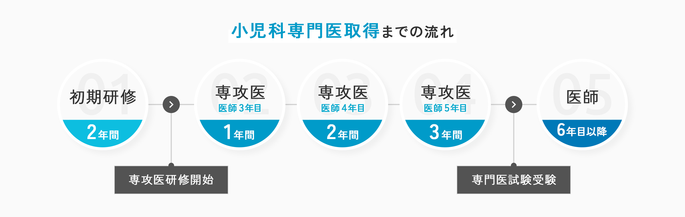 小児科専攻医取得までの流れ